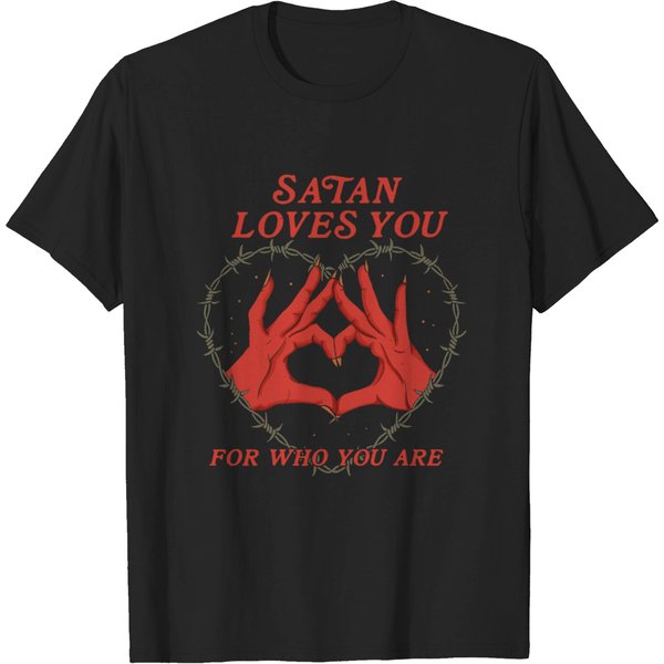Satan Loves You For Who You Are T-Shirt-image