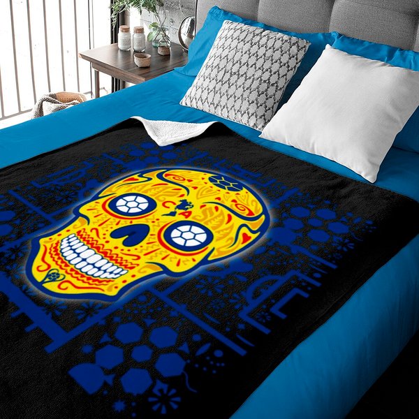 Calavera Azteca Club América Aguilas America Baby Blankets
