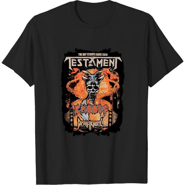 Testament Unisex T-Shirt: The Bay Strikes Back Europe 2020 Tour-image