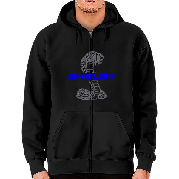 Mustang Shelby Logo Zip Hoodies-image