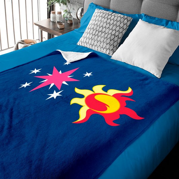 My Little Pony - Sunset Shimmer + Twilight Sparkle Cutie Mark - My Little Pony - Baby Blankets-image