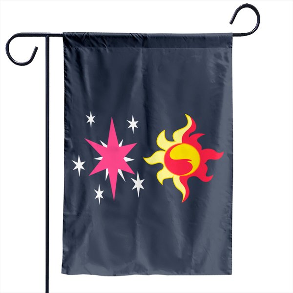 My Little Pony - Sunset Shimmer + Twilight Sparkle Cutie Mark - My Little Pony - Garden Flags-image