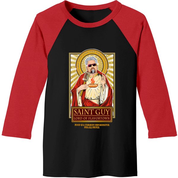 Saint Guy - Guy Fieri - Baseball Tees-image