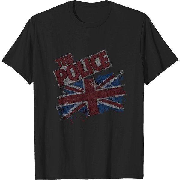 The Police Unisex Tee: Vintage Flag-image