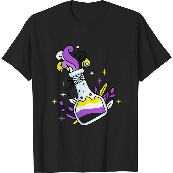 Nonbinary Pride Potion Nonbinary Gift T-Shirt-image
