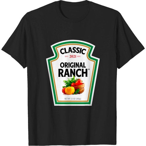 Ranch Sauce Green Salad Dressing Halloween T-Shirt-image