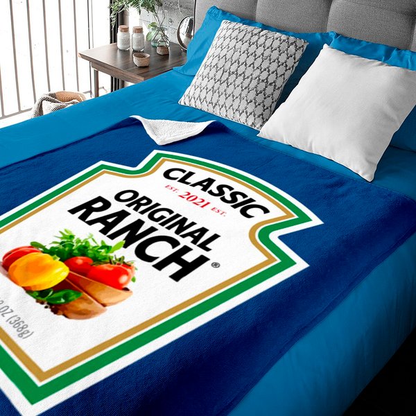 Ranch Sauce Green Salad Dressing Halloween Baby Blankets-image