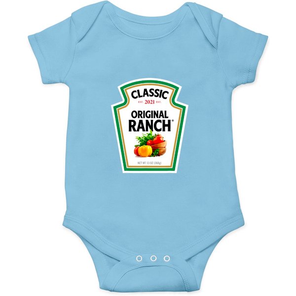 Ranch Sauce Green Salad Dressing Halloween Onesies