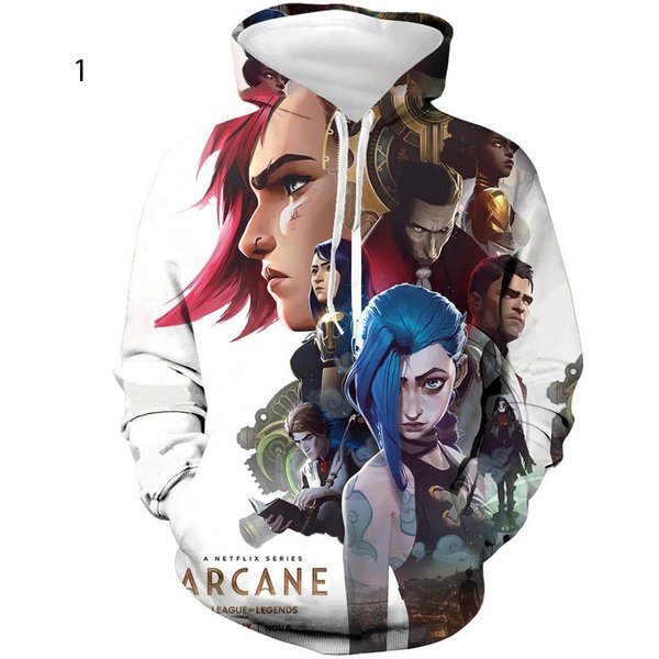 Anime Arcane League Of Legends 3d Hoodie