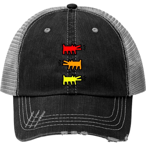 Keith Haring Dog Merch Trucker Hats-image