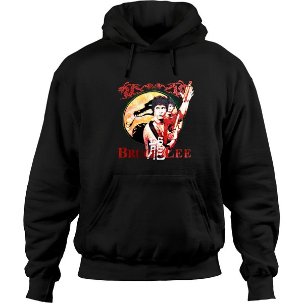 Vintage 90S Bruce Lee Legendary Martial Art Actor "Enter The Dragon" The Movie Hoodies / Movie Hoodies-image