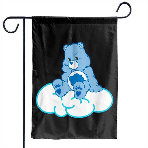 Grumpy Bear Pouting On Cloud - Grumpy Bear - Garden Flags-image