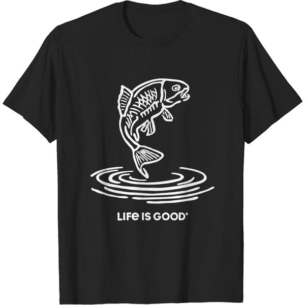 Jumping Fish Crusher Tee Shirt, Fishing Shirt, Fisherman Gift, Fish Crusher T-Shirt-image