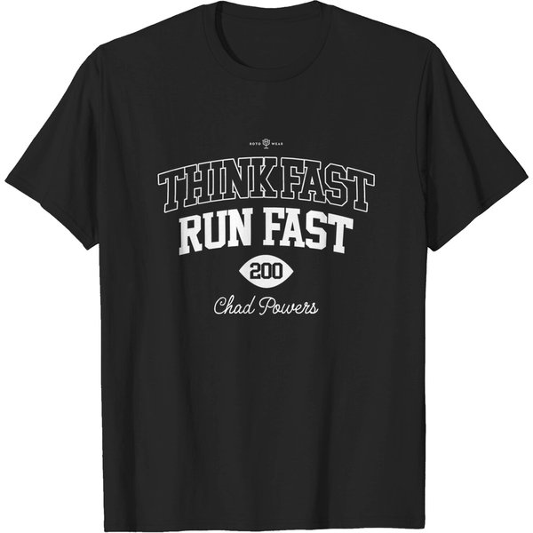 Chad Powers Shirt, Think Fast Run Fast Shirt-image