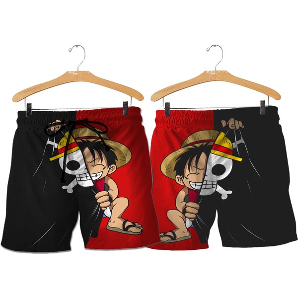 3D Anime Mens Swim Trunks Summer Beach Shorts Board Shorts-image