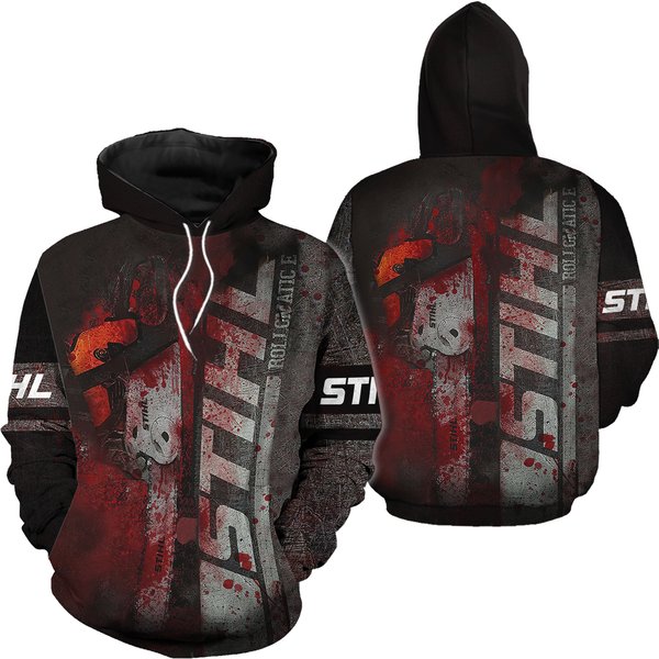 Chainsaw Stihl Brand Halloween 3D Hoodie-image