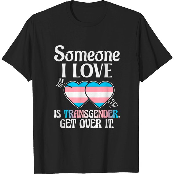 Someone I Love Is Transgender Trans Flag Lgbtq Pride T-Shirt-image