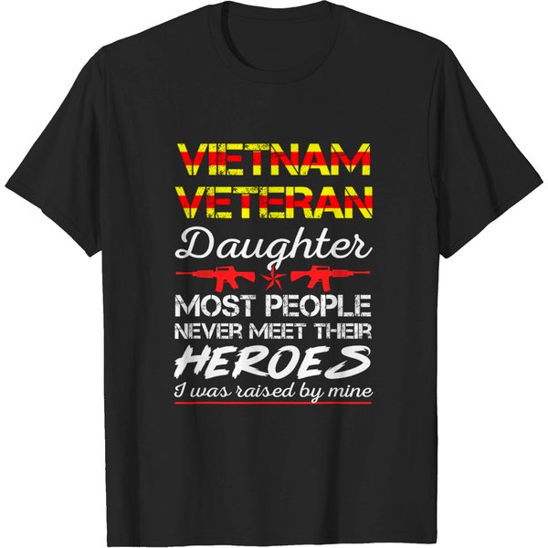 Vietnam Veteran Daughter T-Shirt | Proud My Dad Is A Veteran-image