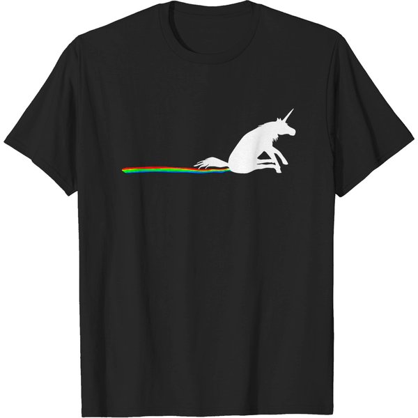 Unicorn Rainbow Streak T-shirt, Funny Butt Itchy Wiping Stripe Horse T Shirt