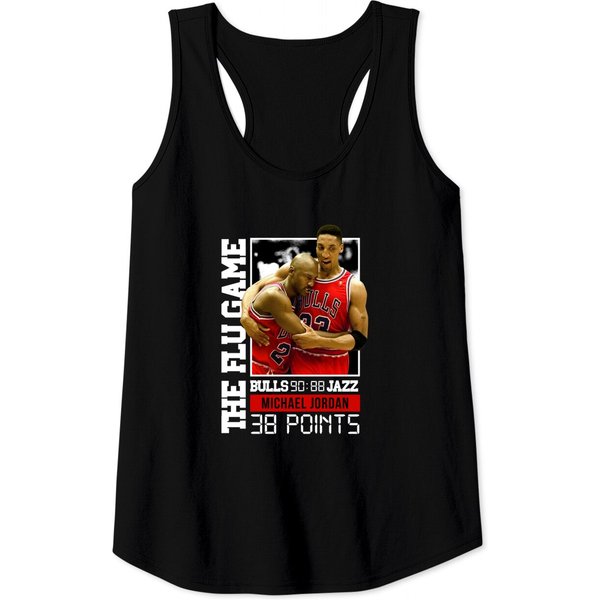 The Flu Game 1997 Michael Jordan Tank Tops-image