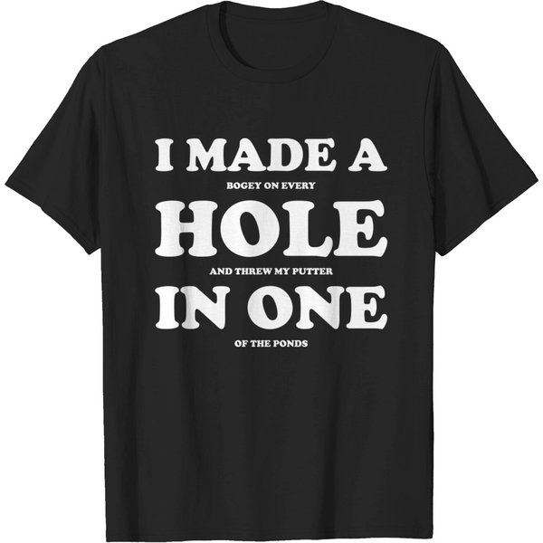 Hole In One Funny Golf - Funny Golf - T-Shirt-image