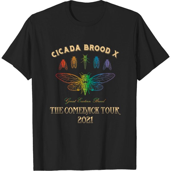 Cicada Men's T Shirt Brood X The Comeback Tour 2021-image