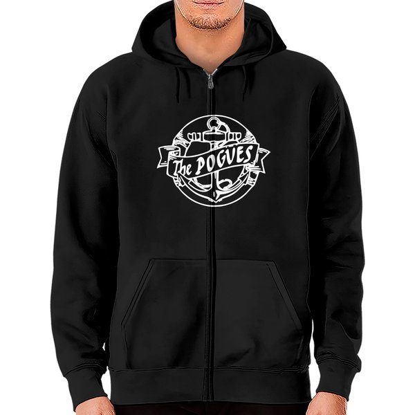 The Pogues Punk Band Legend Logo Zip Hoodies-image