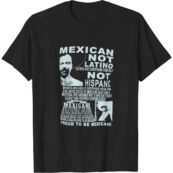Mexican Not Latino Emiliano Zapata Shirt Cool Mexico Tee-image