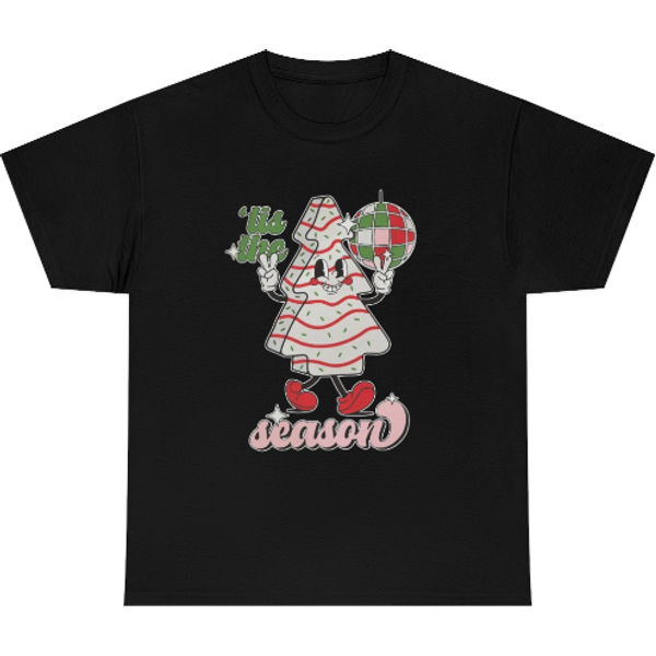 Tis The Season Christmas Tree Cake Shirt-image