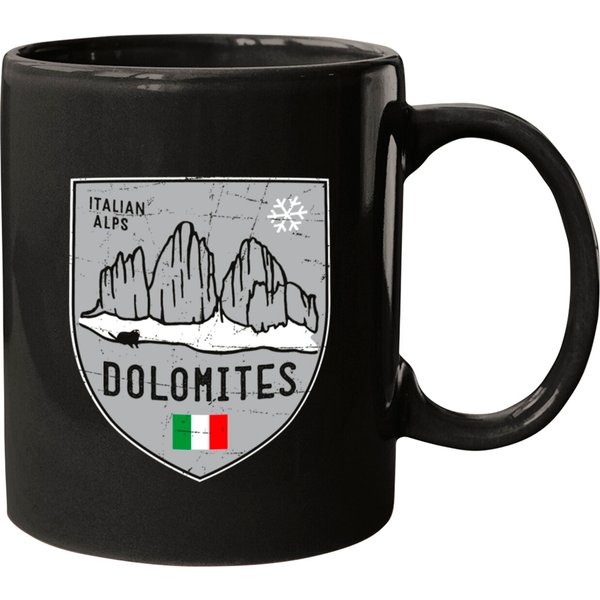 Dolomites Italy Emblem Mugs