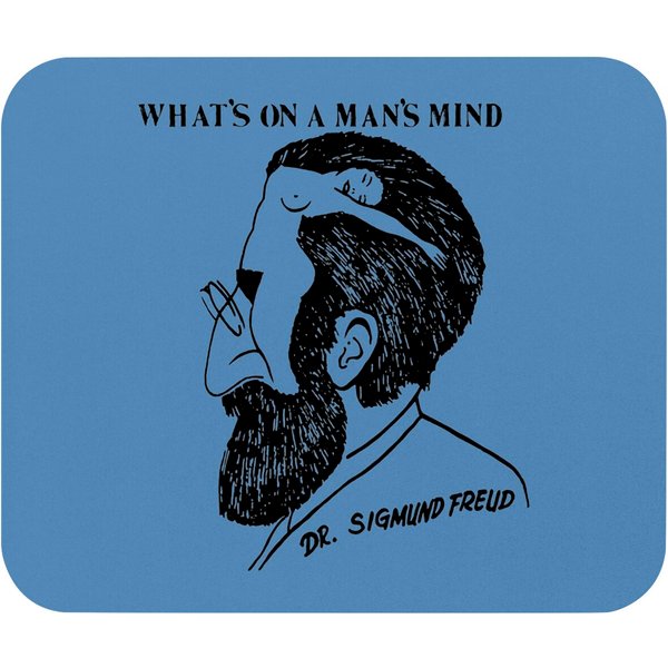 What's On A Man's Mind Dr. Sigmund Freud Mouse Pads-image