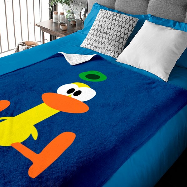 Pocoyo Pato Bird Cartoon - Pocoyo - Baby Blankets-image