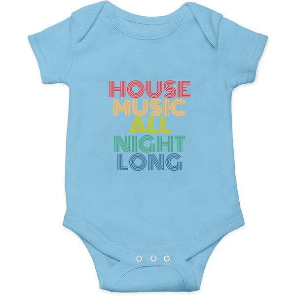 House Music All Night Long Onesies-image