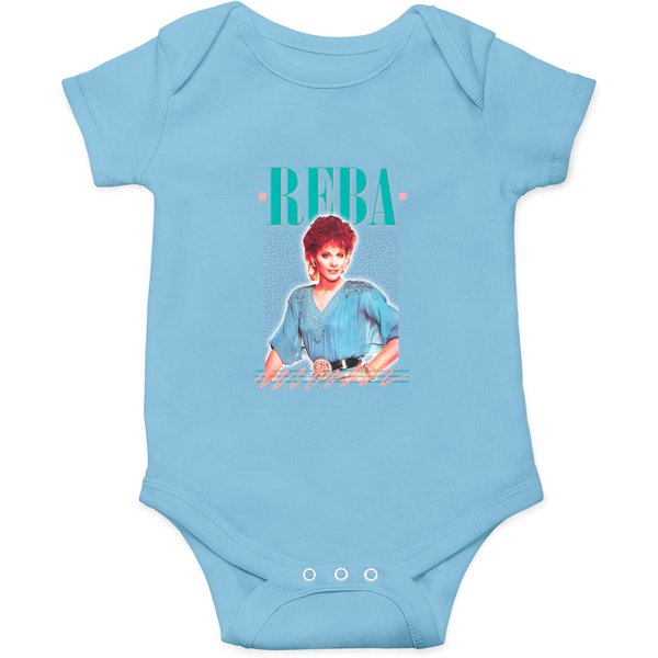 Reba // Vintage Faded 80S Style Fan Design - Reba - Onesies-image