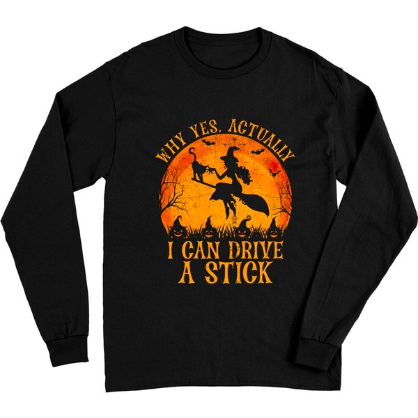 Why Yes Actually I Can Drive A Stick Vintage - Why Yes Actually I Can Drive A Stick - Long Sleeves-image