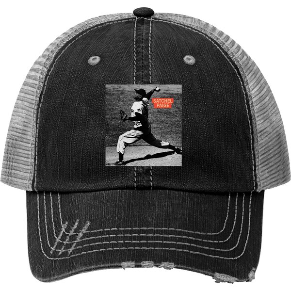 Satchel Paige Major League And Negro League Baseball Unisex Trucker Hats-image