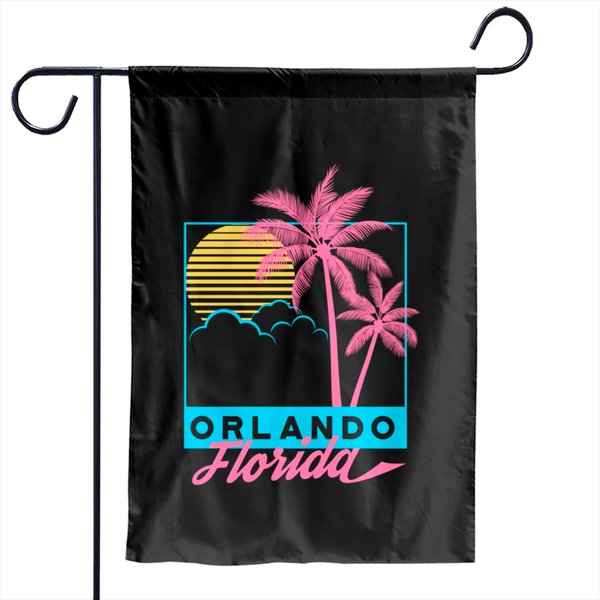 Florida Palm Tree Garden Flags For Orlando Beach-image