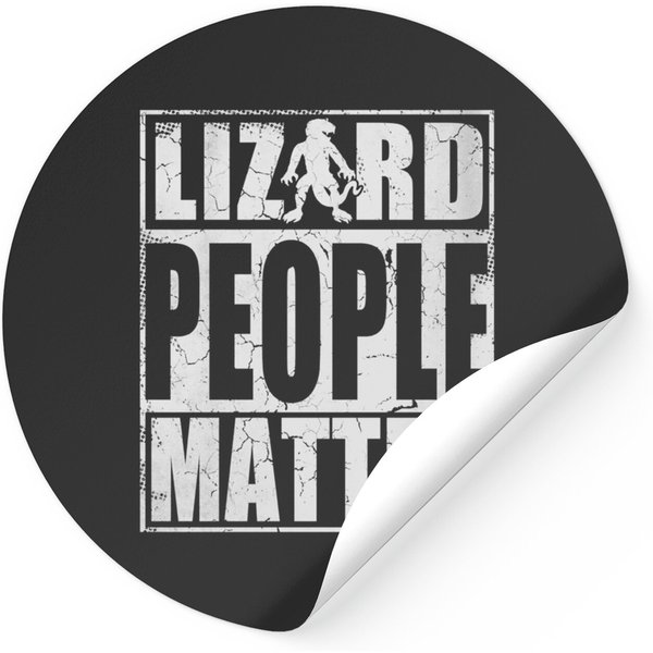 Lizard People Matter Squad Reptilian Stickers-image