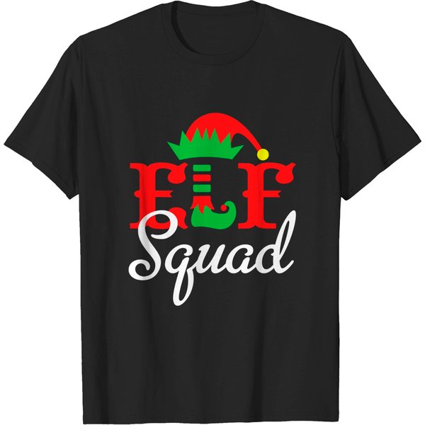Elf Squad Funny Family Christmas Matching Pajamas Xmas T-Shirt-image