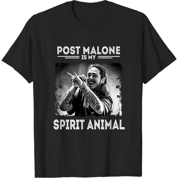 Post Is My Spirit Animal T-Shirt Malone Rapper-image