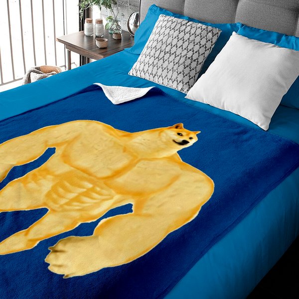 Swole Doge - Meme - Baby Blankets-image