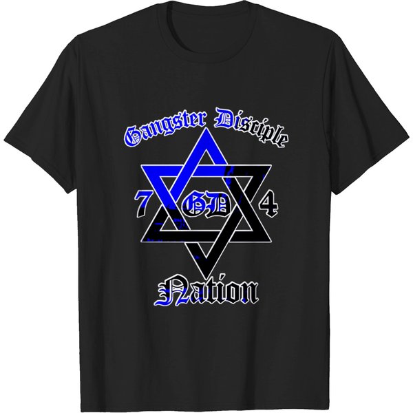 Gangster T-Shirts Gangster Disciple Nation Gd 74 Folks Gdn-image