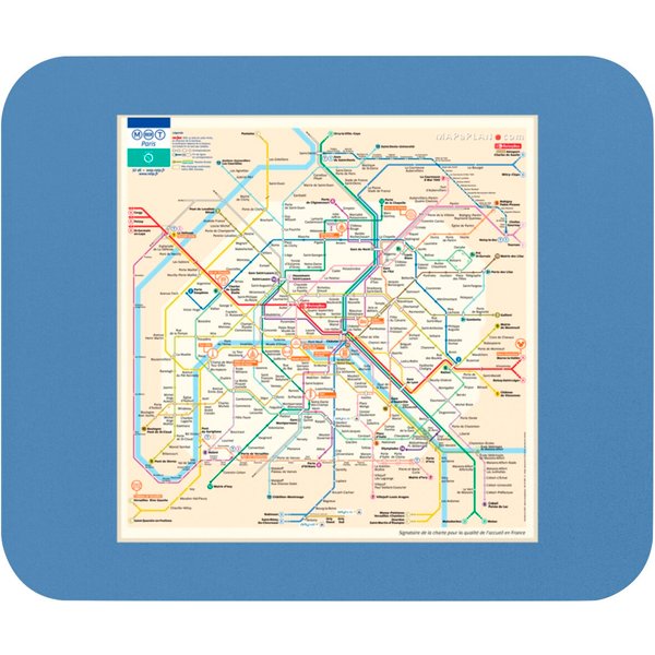 Paris Subway Map - Paris - Mouse Pads-image