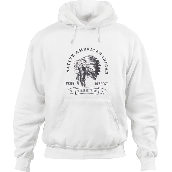 Cherokee Tribe Native American Indian Pride Respect Print Hoodies-image