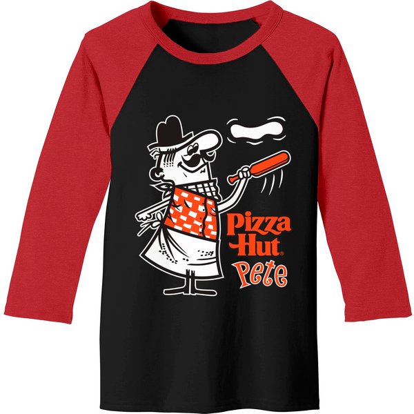 Pizza Hut Pete - Dark - Pizza Hut Pete - Baseball Tees-image