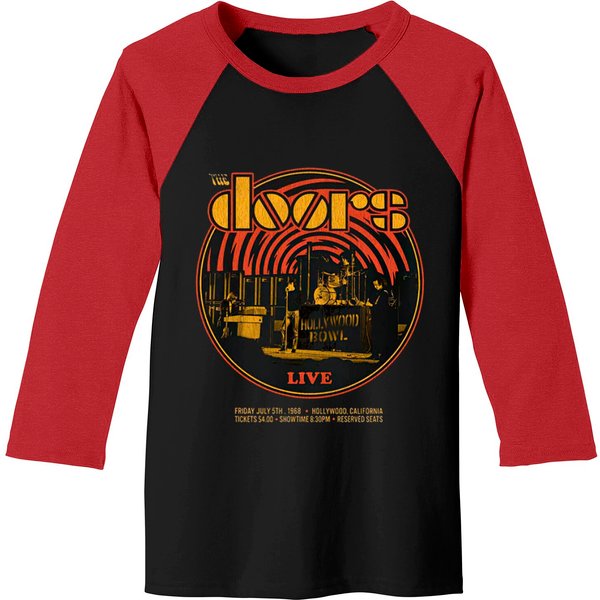 The Doors Jim Morrison Vintage Band Setup Tee Baseball Tees-image