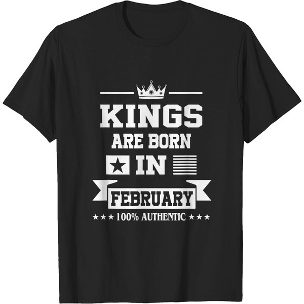 Kings Are Born In February T-Shirt-image