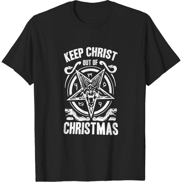 Atheist Comedy Christmas Keep Christ Out Of Christmas Shirt-image