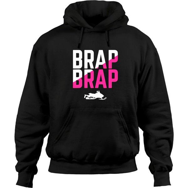 Brap Brap Snowmobile Pink Hoodies-image