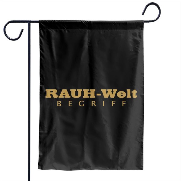 Rwb Shirt: Rauh Welt Begriff Gold Logo Garden Flags - Rauh Welt Begriff - Garden Flags-image